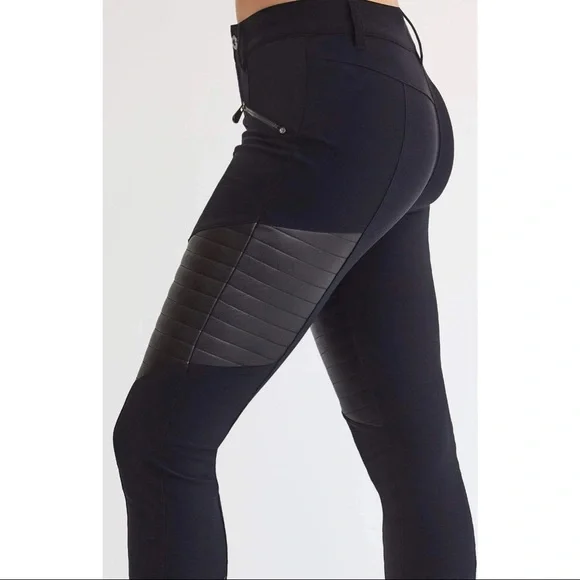 NWT Alp N Rock Sloan Leather Moto Leggings Pants $258 Black - Picture 4 of 16